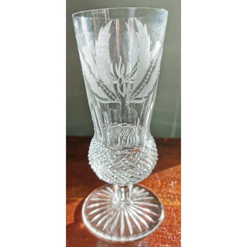Rare Fluted Champagne 6 3/4 in PANEL Stunning Piece of Glass